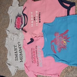 Five 18M Bodysuits